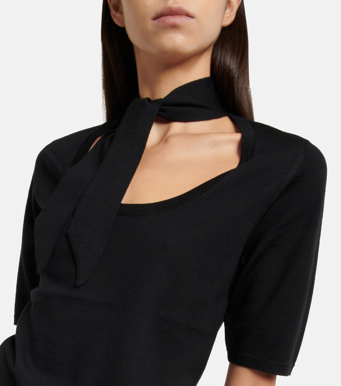 Self-tie wool top | Dries Van Noten