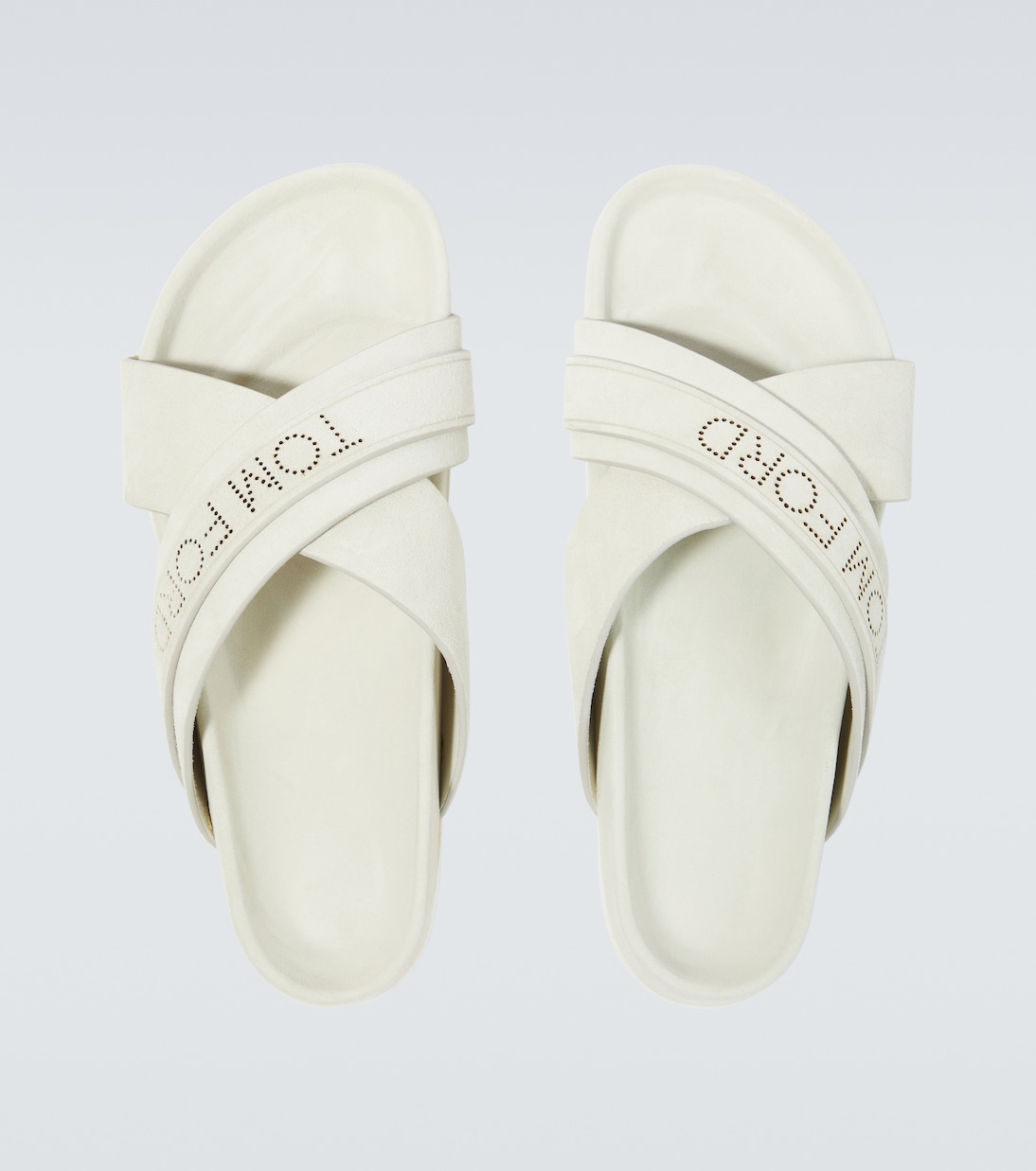 Logo suede slides | Tom Ford
