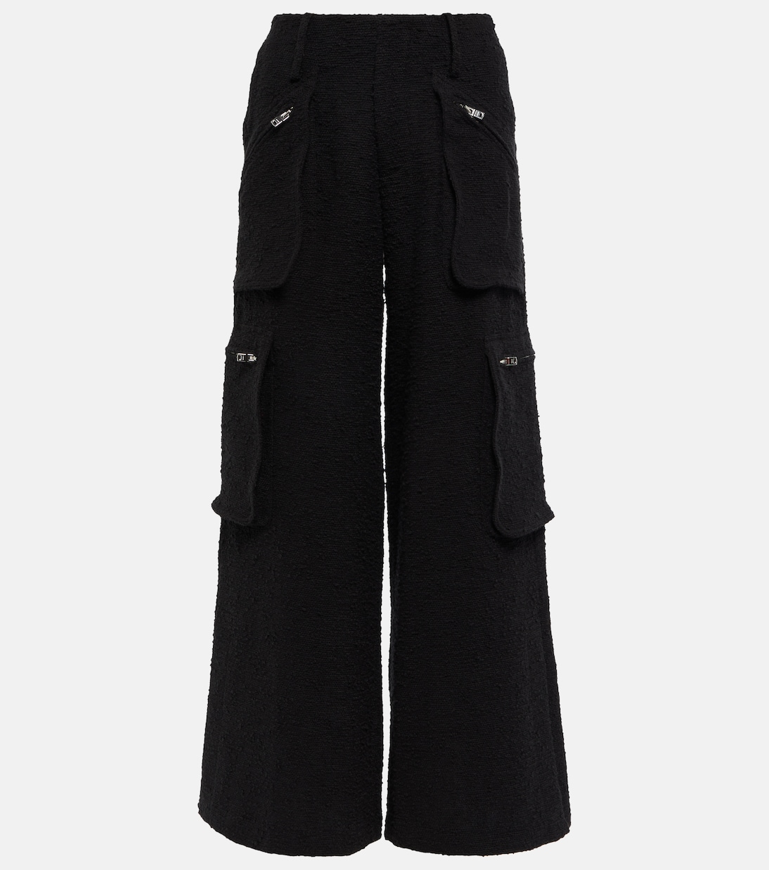 Pantalon cargo ample à taille haute en coton mélangé | Amiri