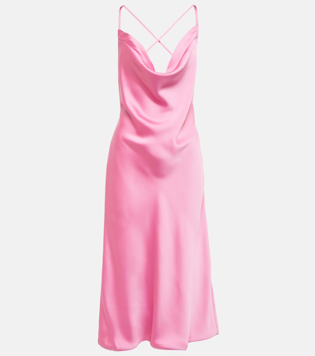Satin midi dress | Norma Kamali
