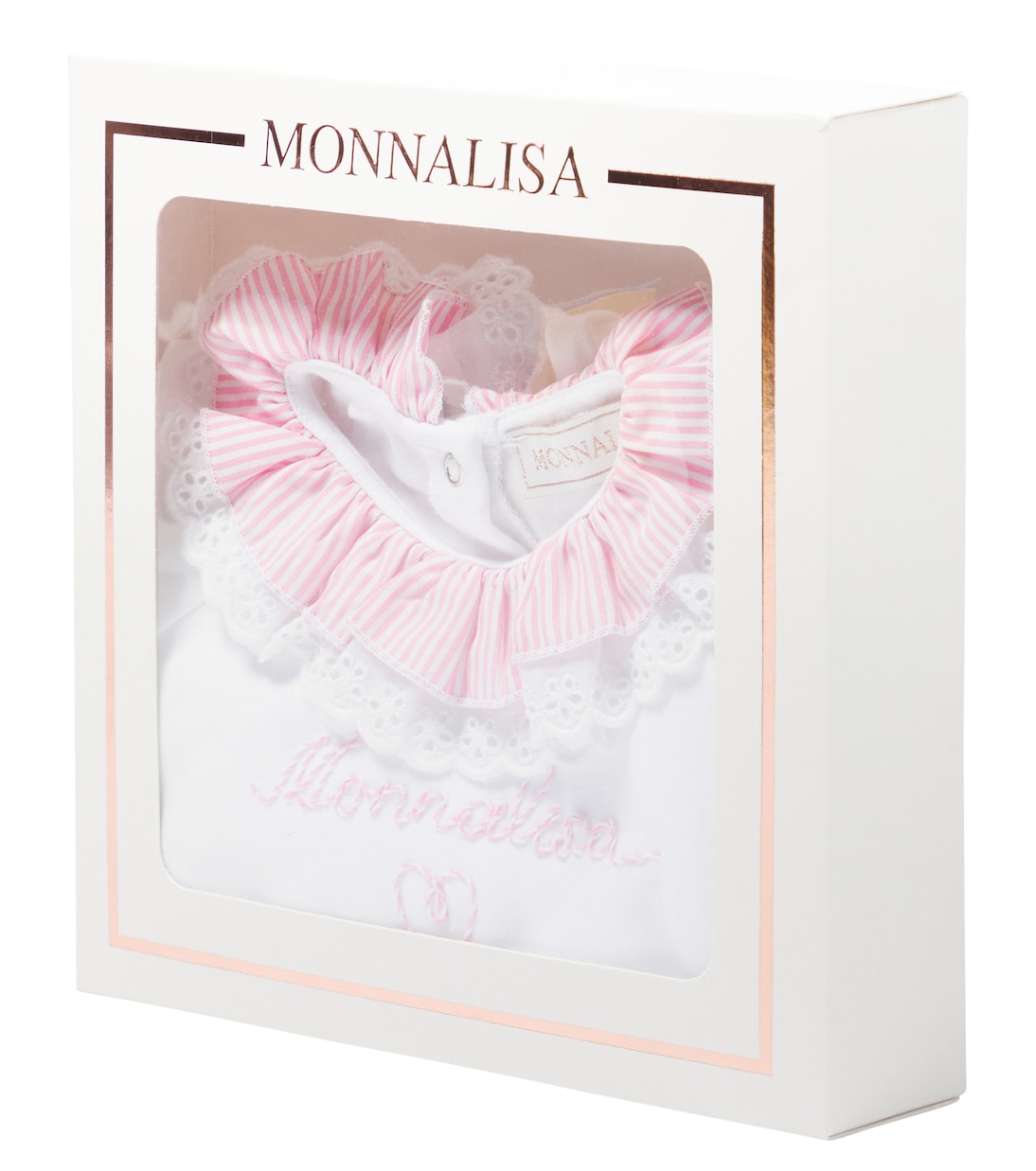 Baby - Tutina in cotone con volant | Monnalisa
