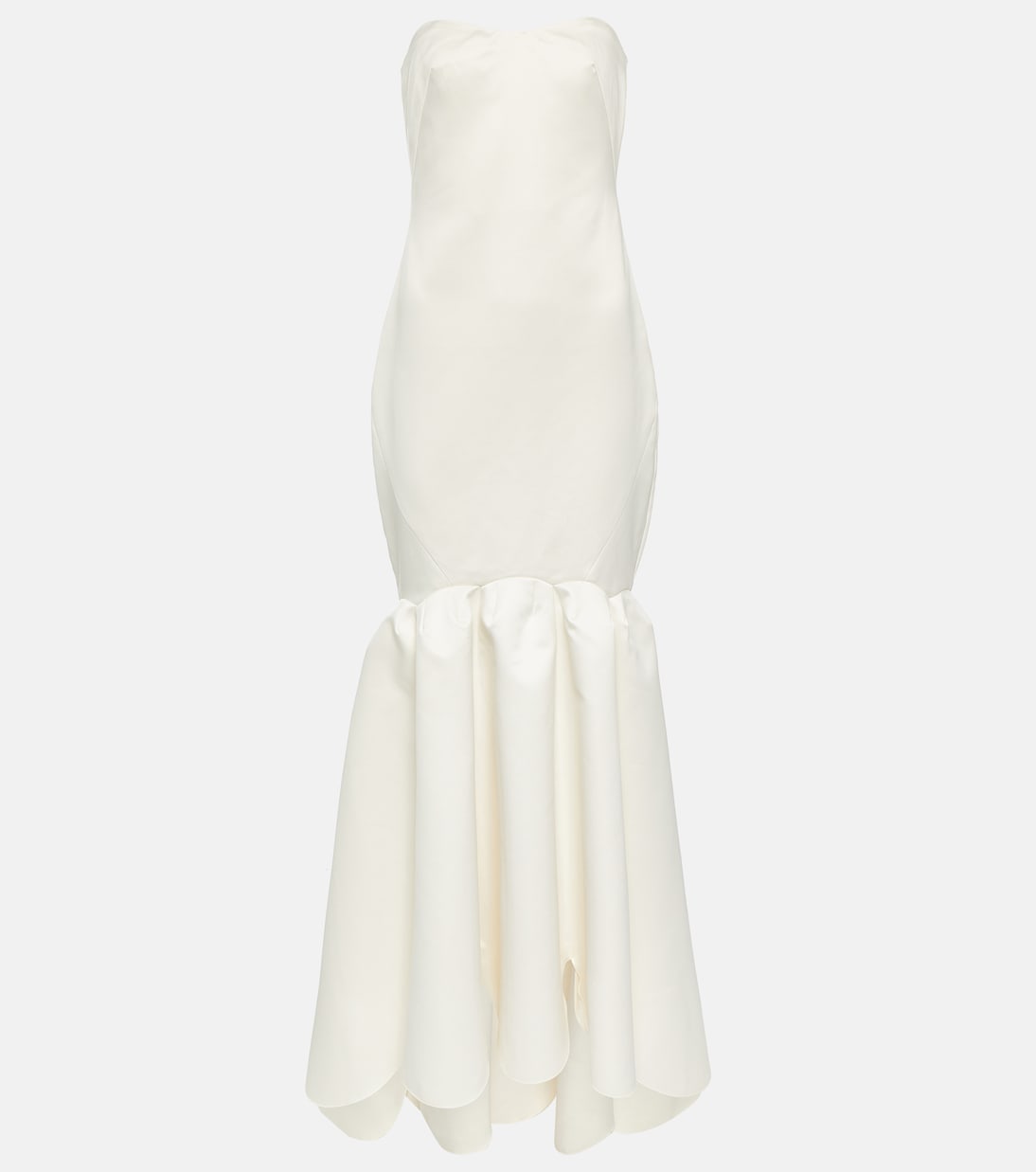 Bridal strapless twill gown | Rotate