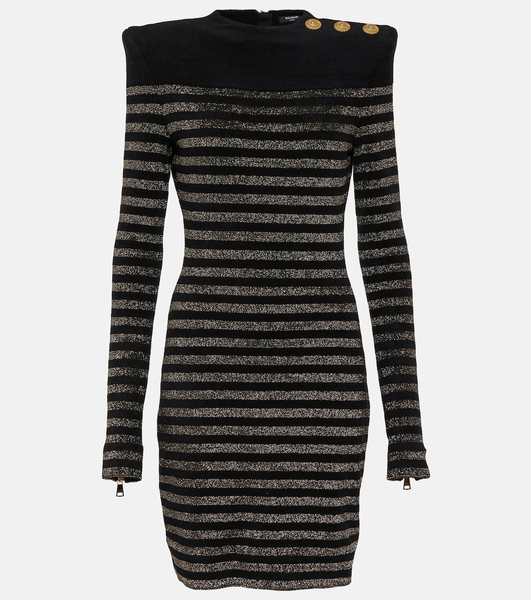 Lurex® striped minidress | Balmain