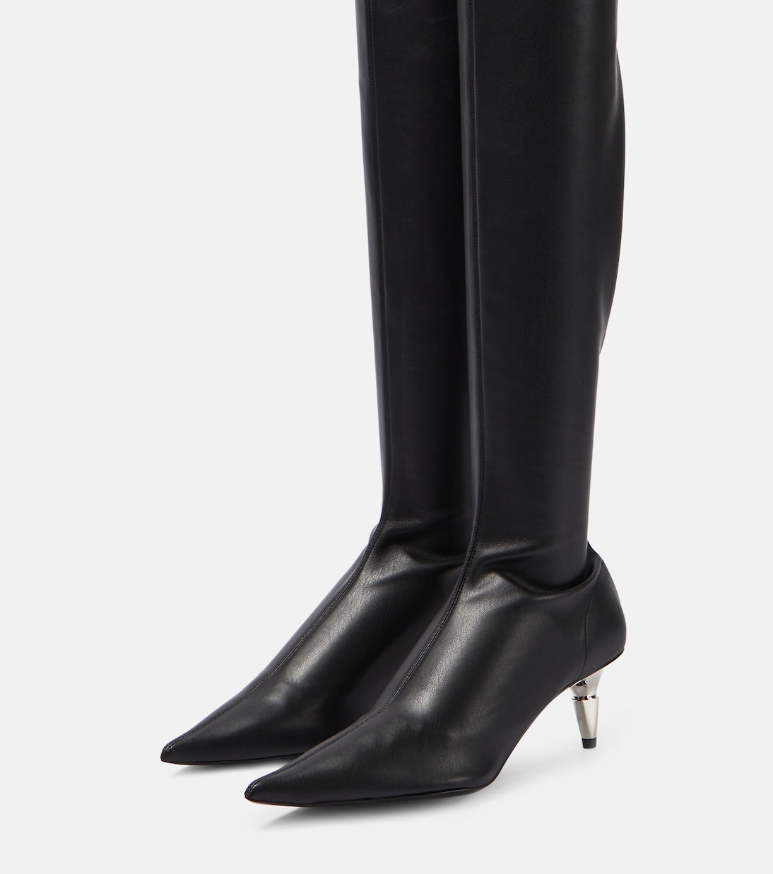 Spike leather over-the-knee boots | Proenza Schouler