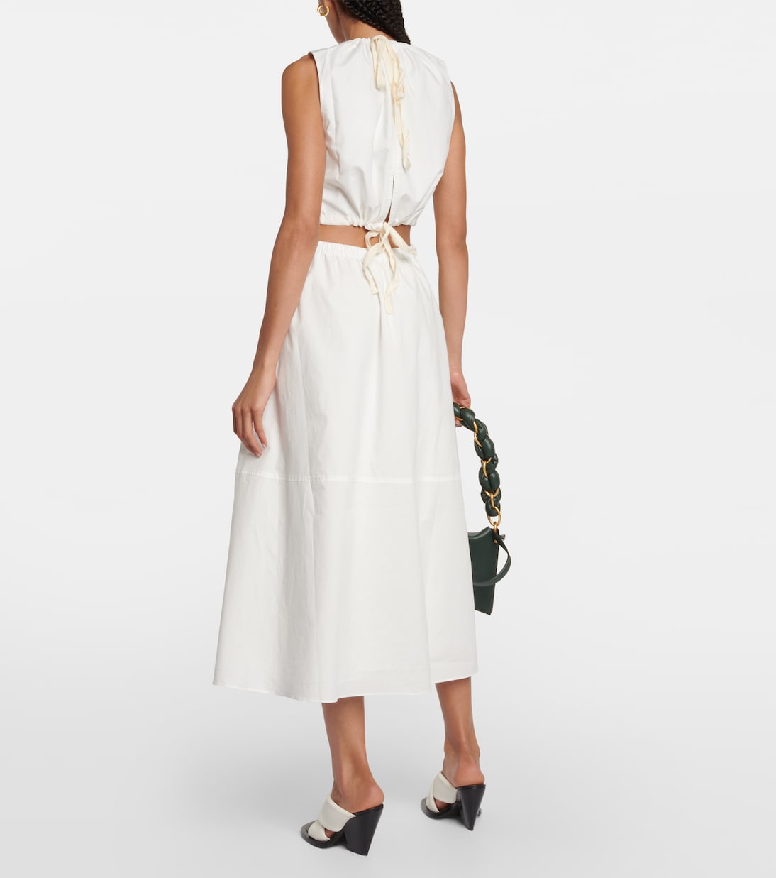 White Label cutout cotton midi dress | Proenza Schouler