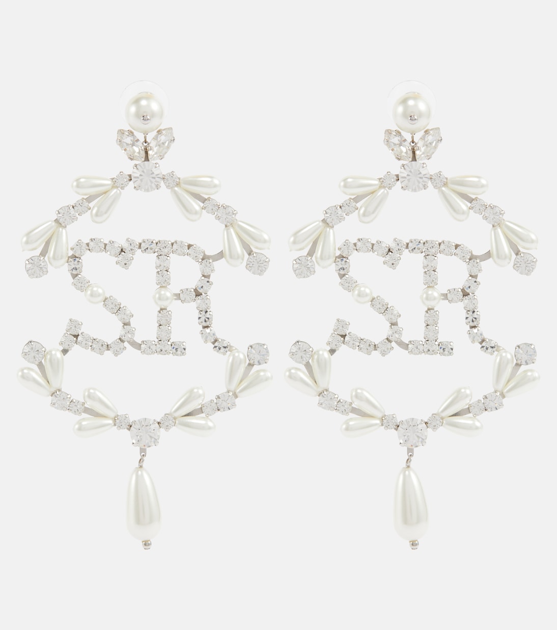 Perlenohrringe mit Kristallen | Simone Rocha