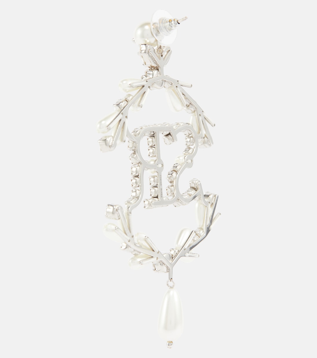 Perlenohrringe mit Kristallen | Simone Rocha
