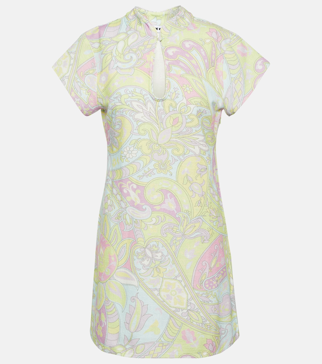 Vestido corto de algodón floral | Rixo