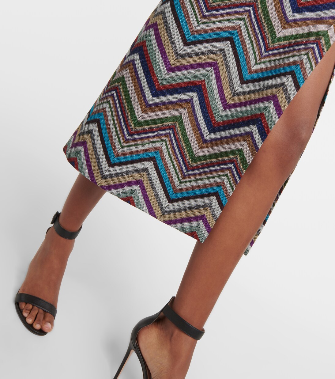 Zig Zag wool-blend midi dress | Missoni