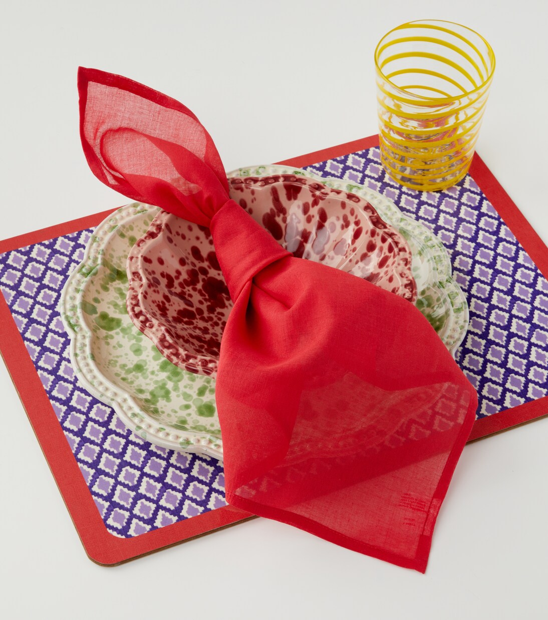 Hima Palma Pervinch set of 2 placemats | Lisa Corti