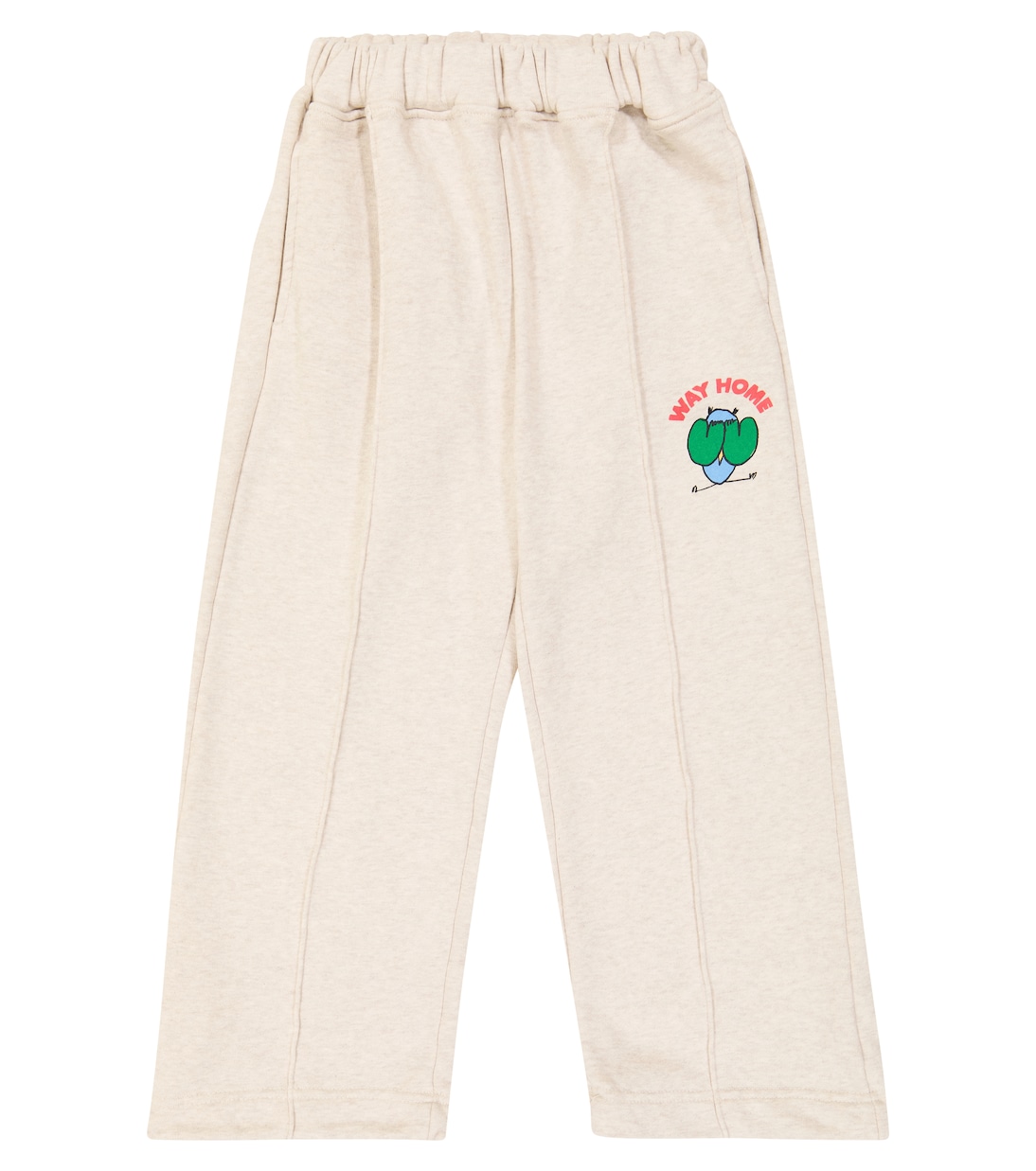 Printed cotton-blend jersey sweatpants | Jellymallow