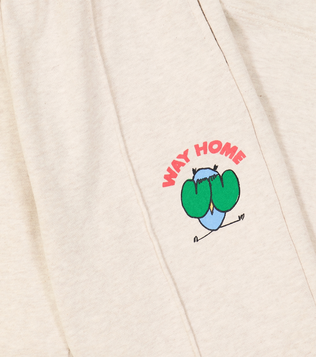 Printed cotton-blend jersey sweatpants | Jellymallow