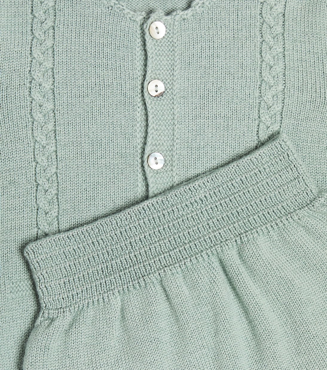 Baby Zas wool cardigan and pants set | La Coqueta