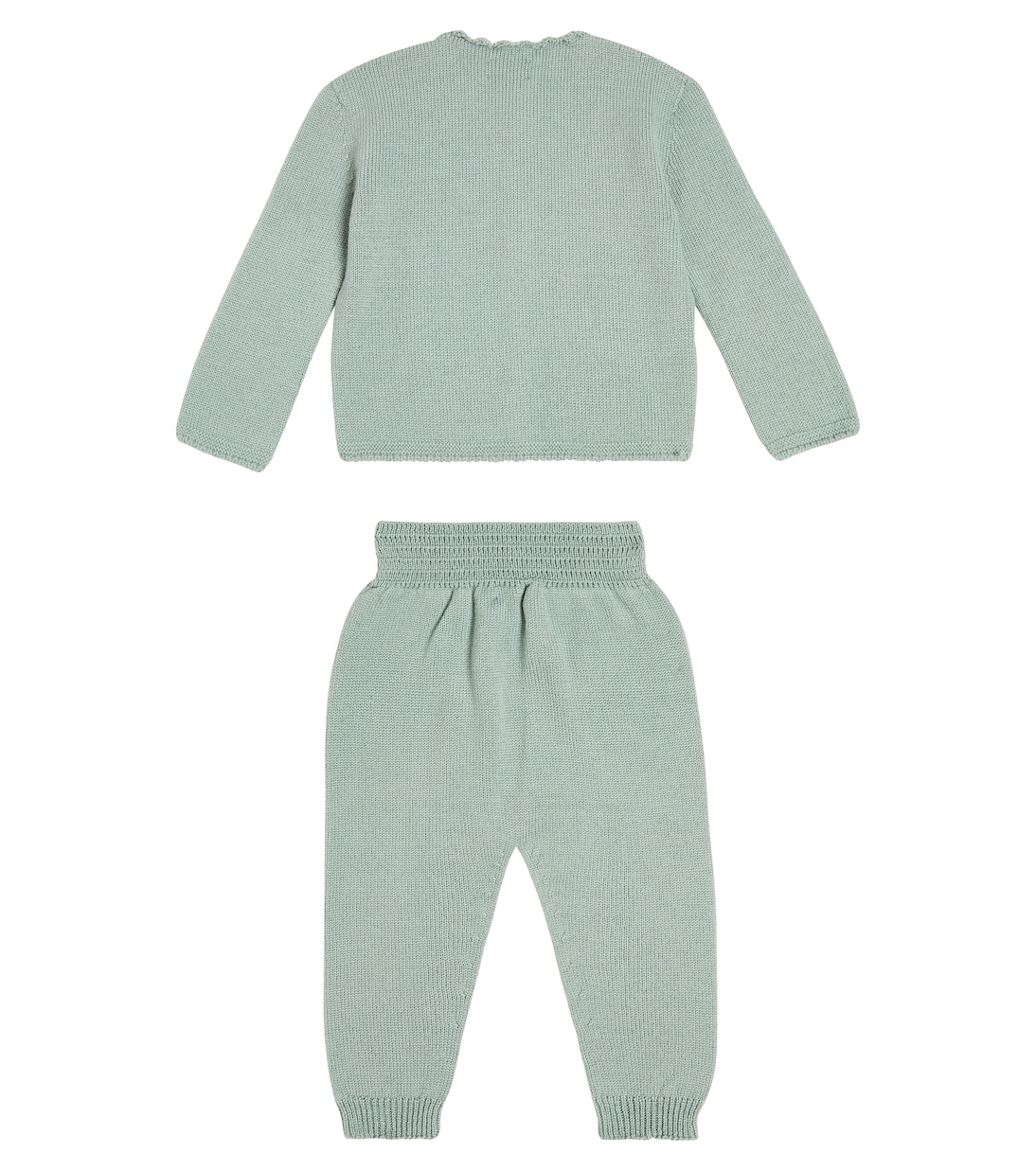Baby Zas wool cardigan and pants set | La Coqueta