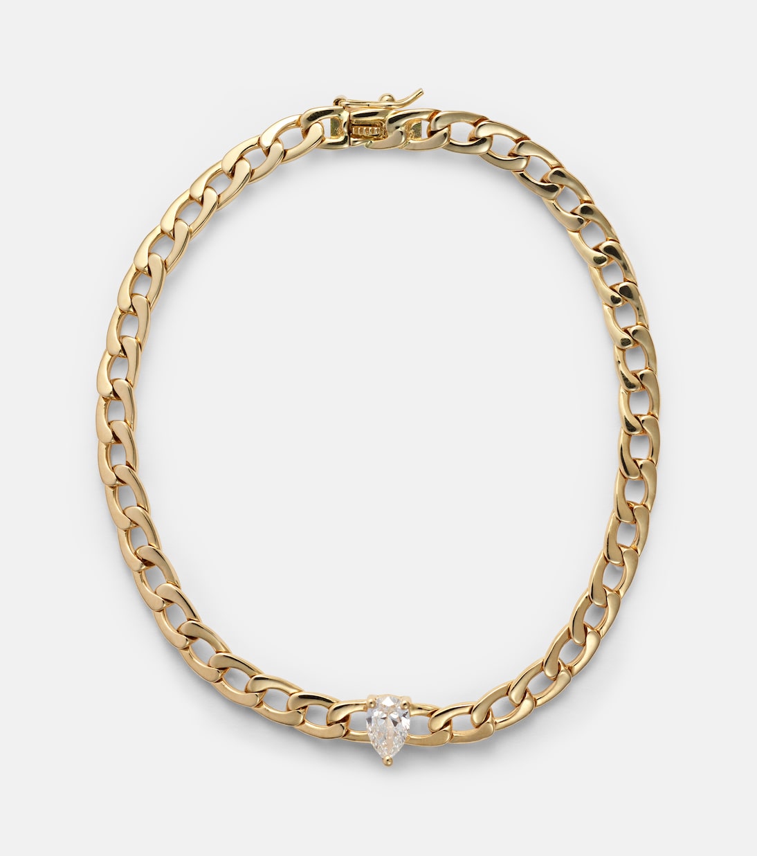 18kt gold chain bracelet with diamond | Anita Ko