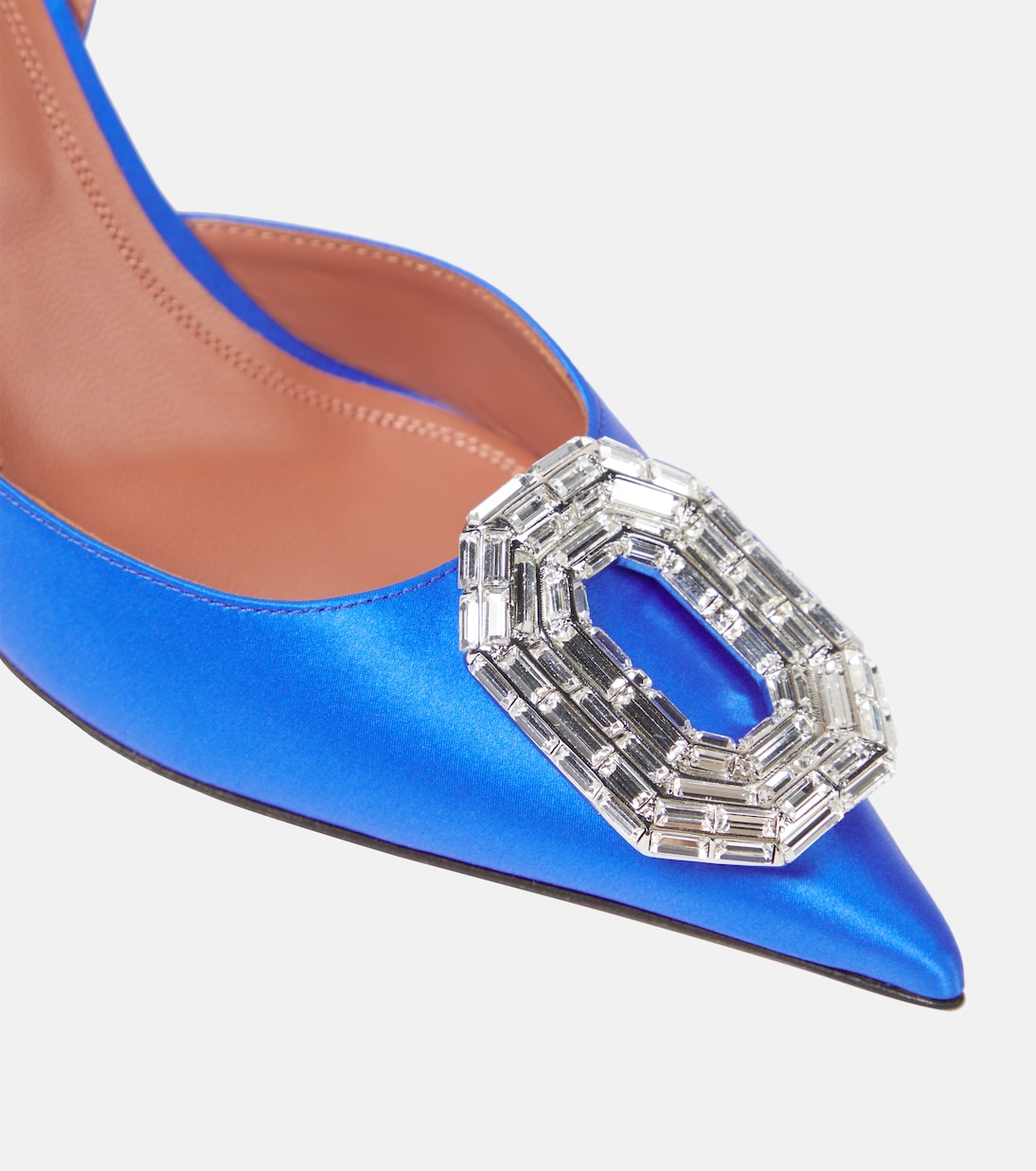 Pumps slingback Camelia in raso di seta | Amina Muaddi