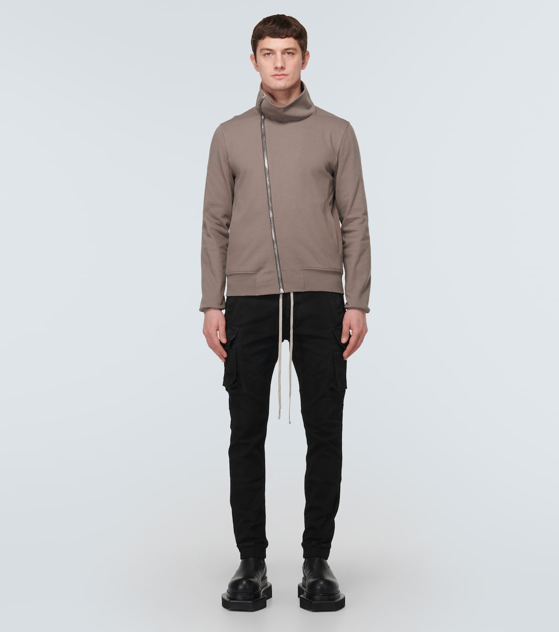 Chaqueta de algodón Bauhaus con cremallera | Rick Owens