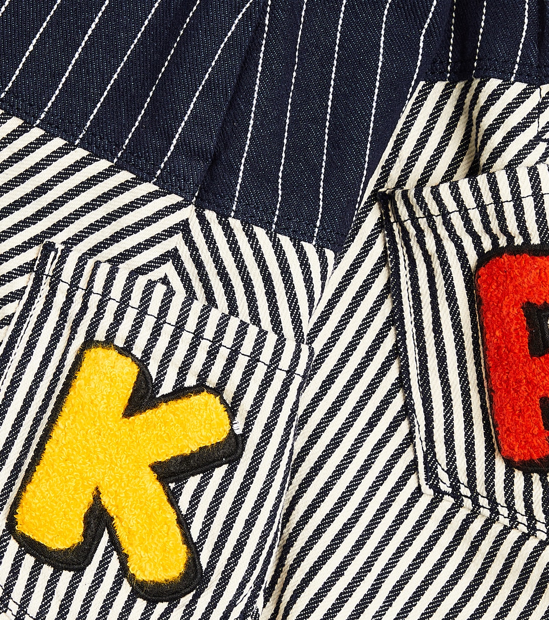 Falda de algodón a rayas | Kenzo Kids
