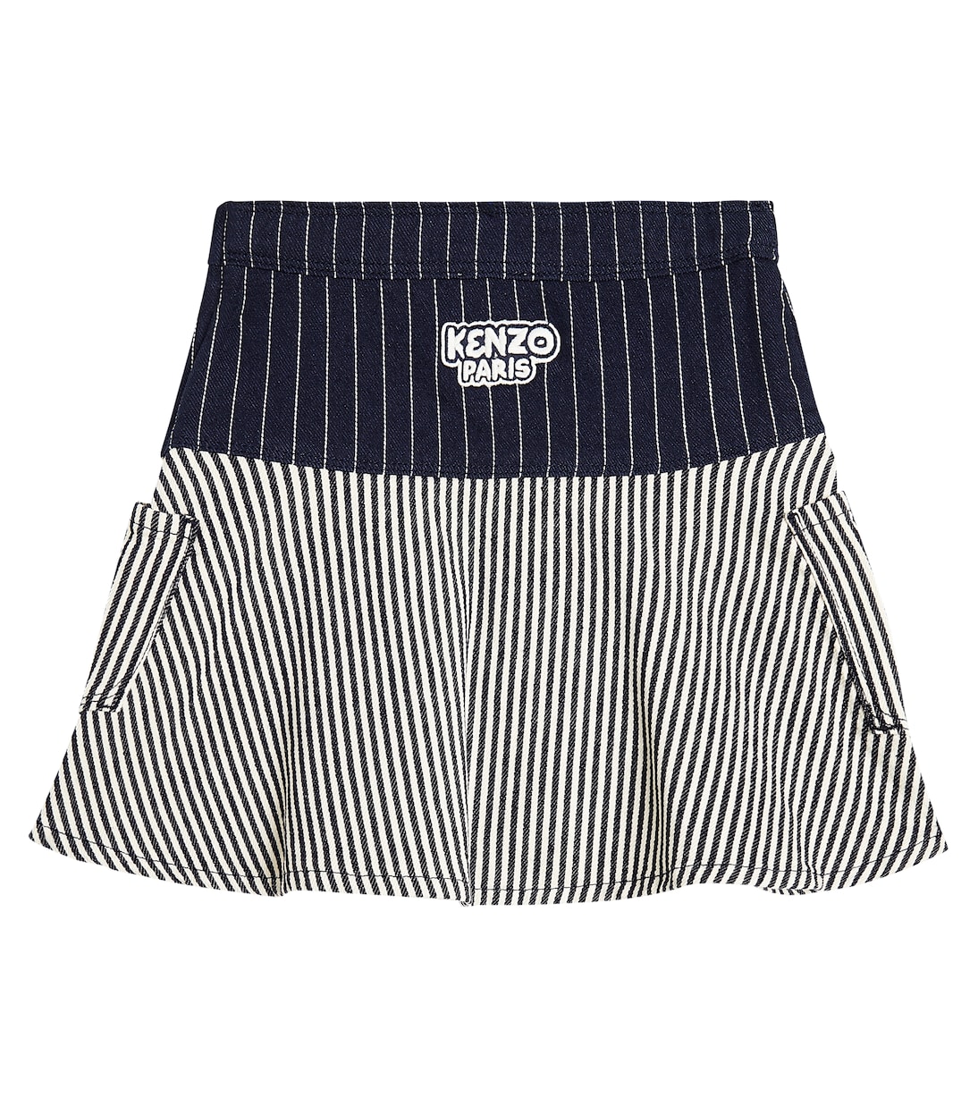 Falda de algodón a rayas | Kenzo Kids