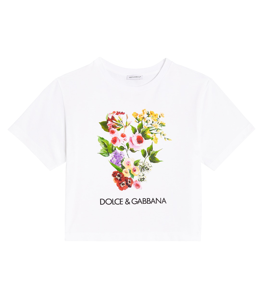 Camiseta de jersey de algodón estampada | Dolce&Gabbana Kids
