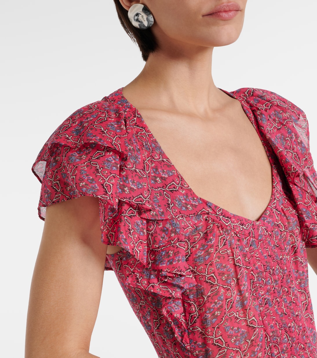 Godralia printed cotton midi dress | Marant Etoile