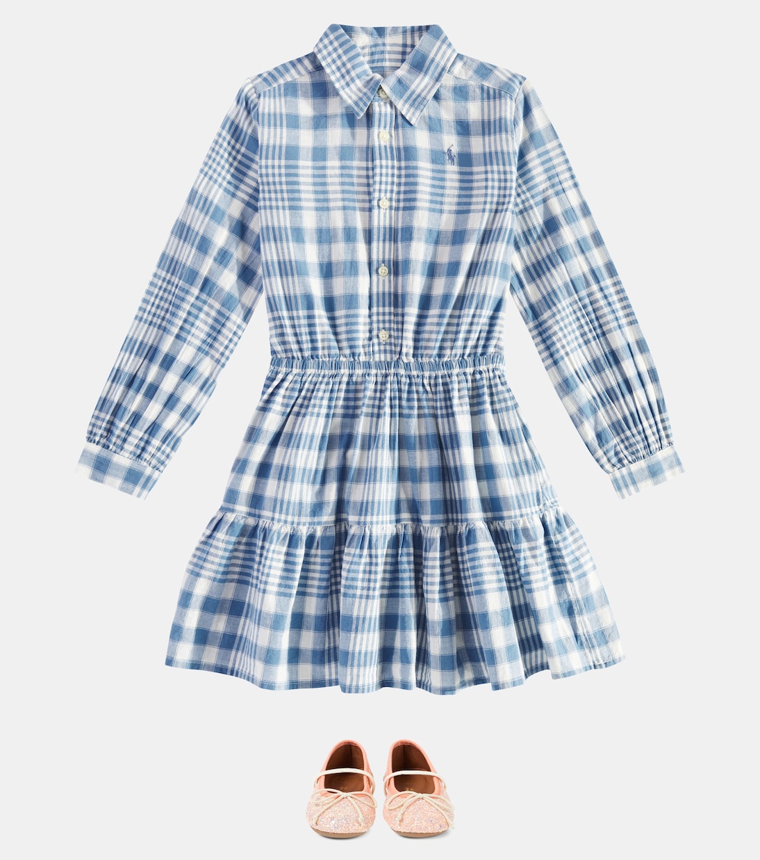 Hemdblusenkleid aus Baumwolle | Polo Ralph Lauren Kids