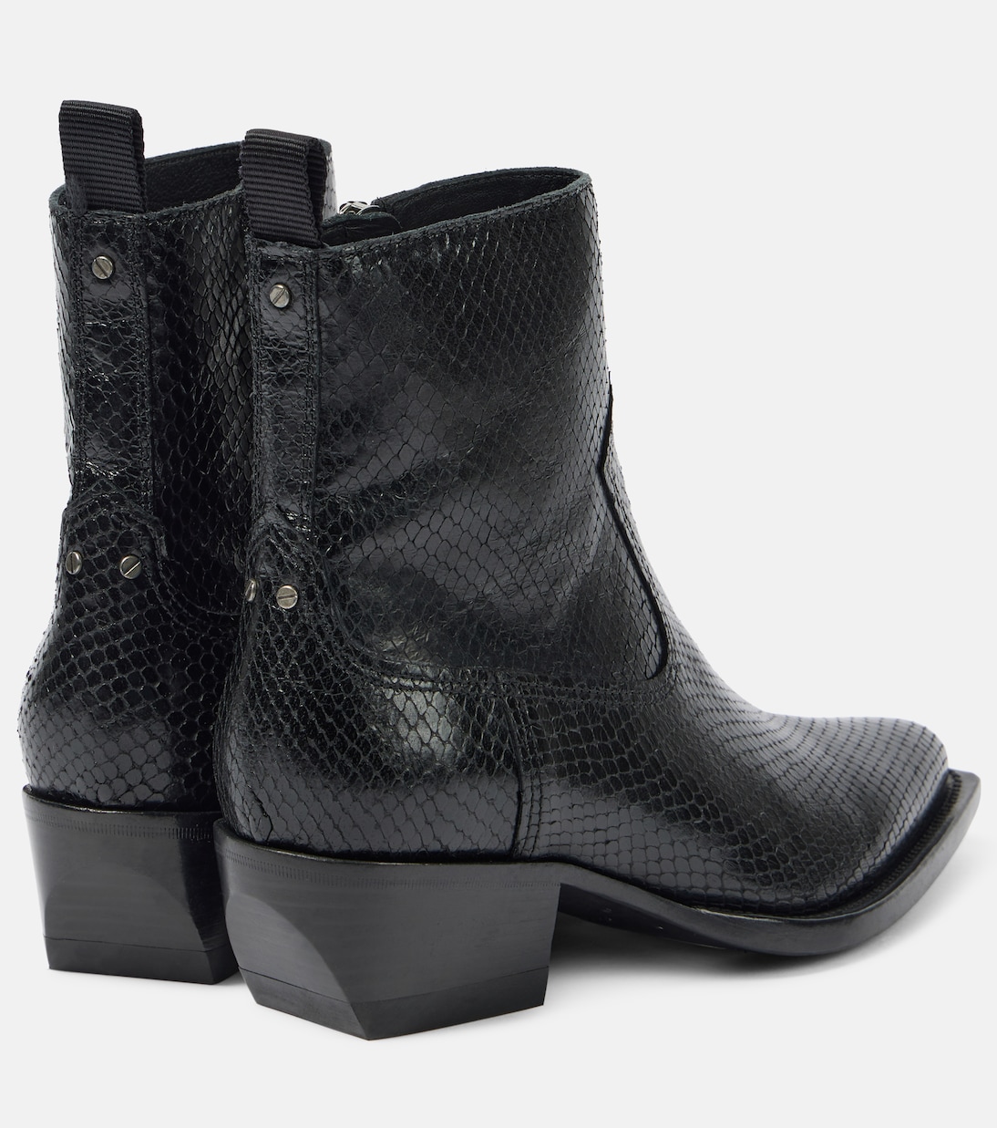 Debbie snake-effect leather ankle boots | Golden Goose