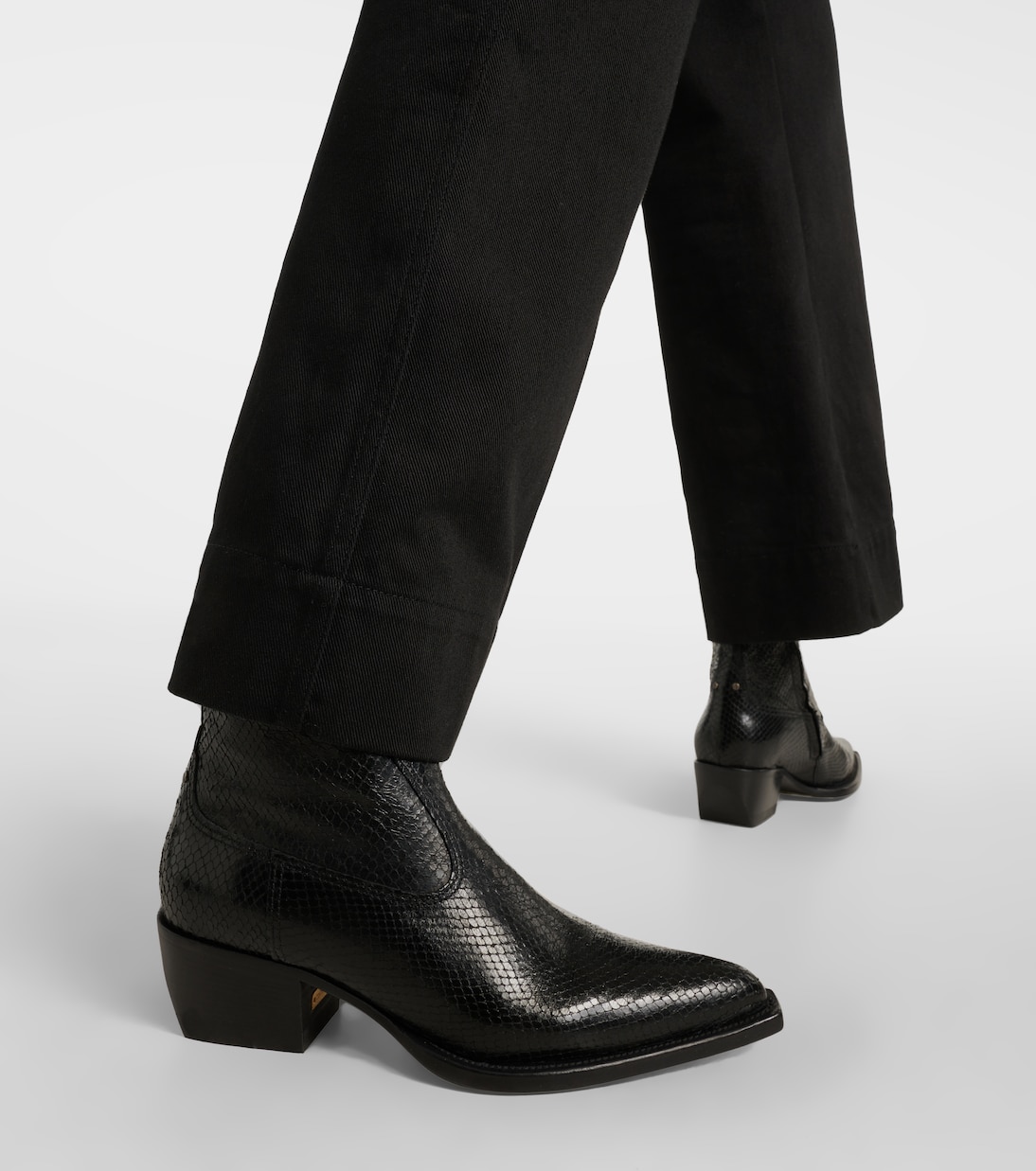 Debbie snake-effect leather ankle boots | Golden Goose