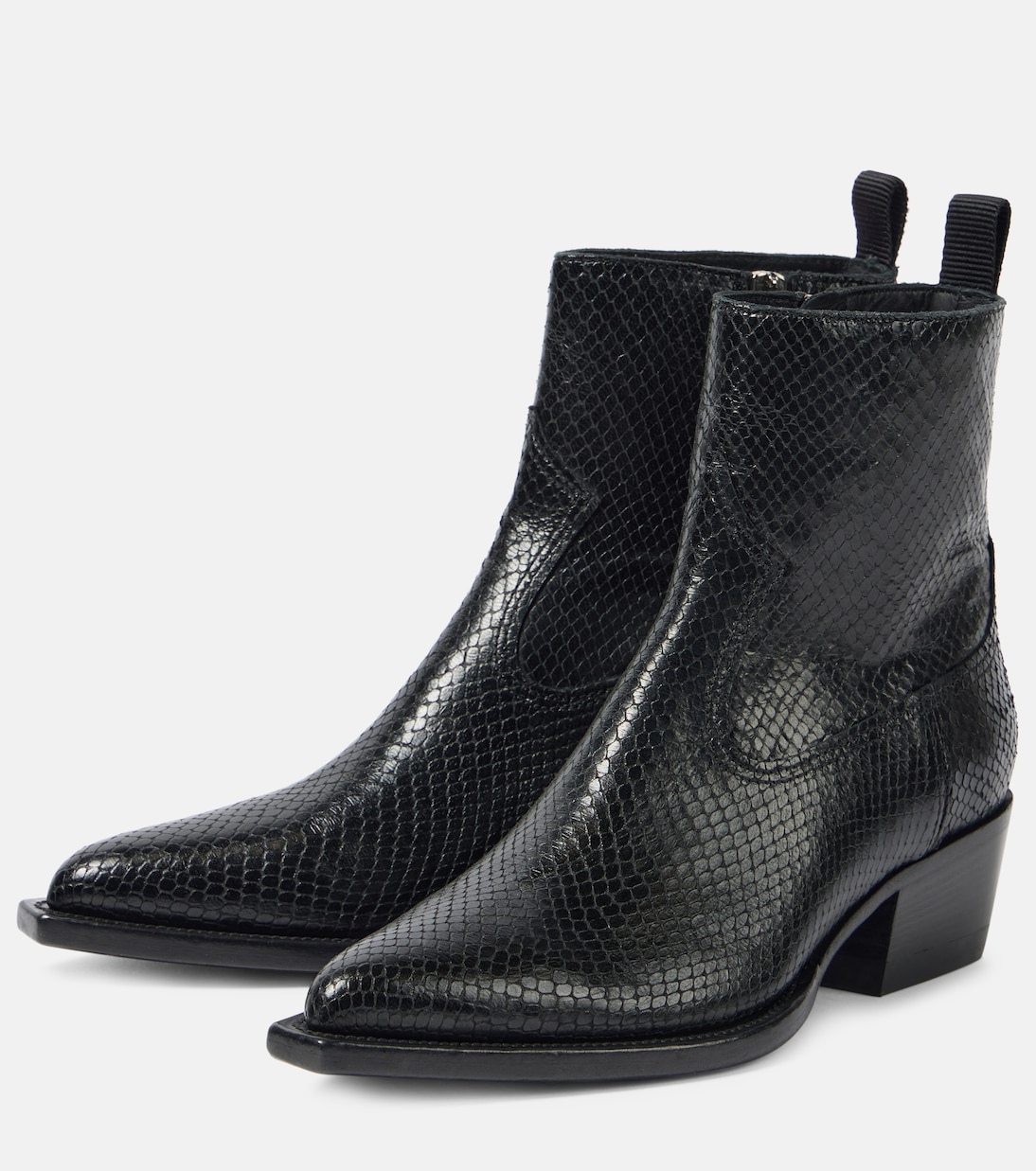 Debbie snake-effect leather ankle boots | Golden Goose