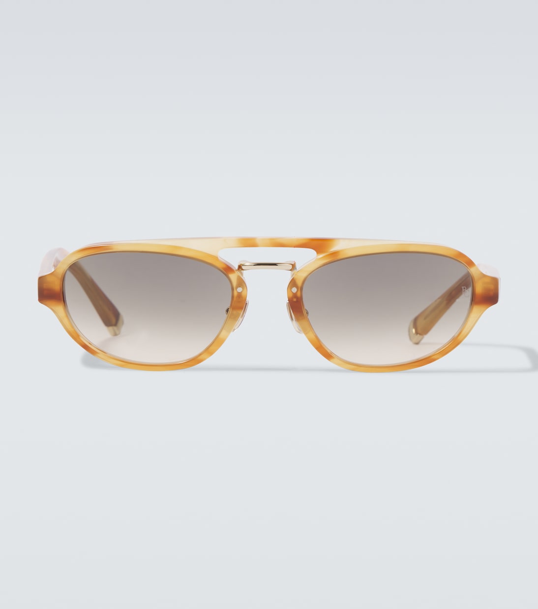 Tortoiseshell-effect browline sunglasses | Brunello Cucinelli
