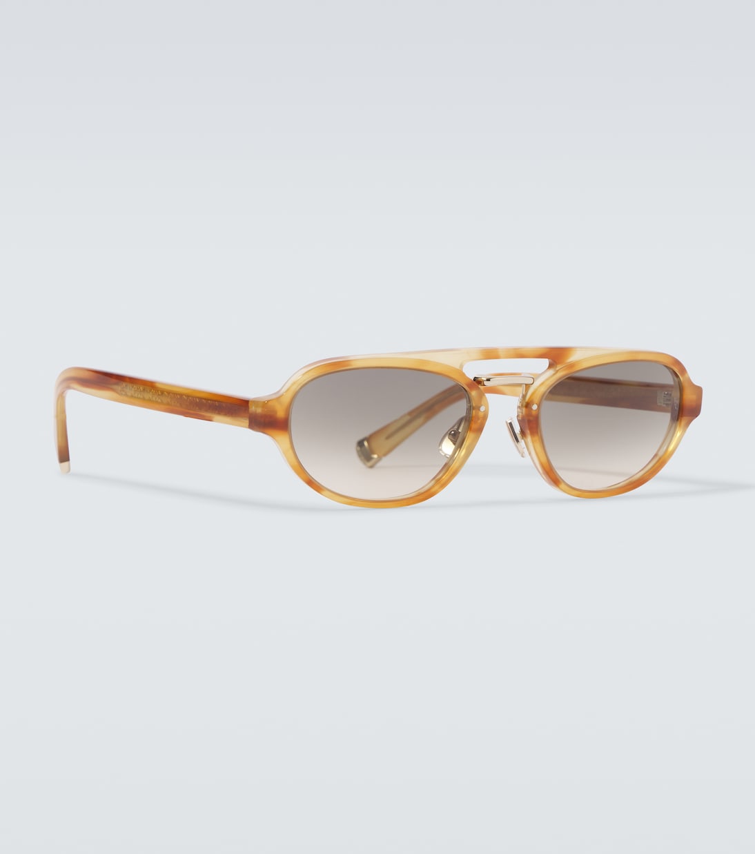 Tortoiseshell-effect browline sunglasses | Brunello Cucinelli