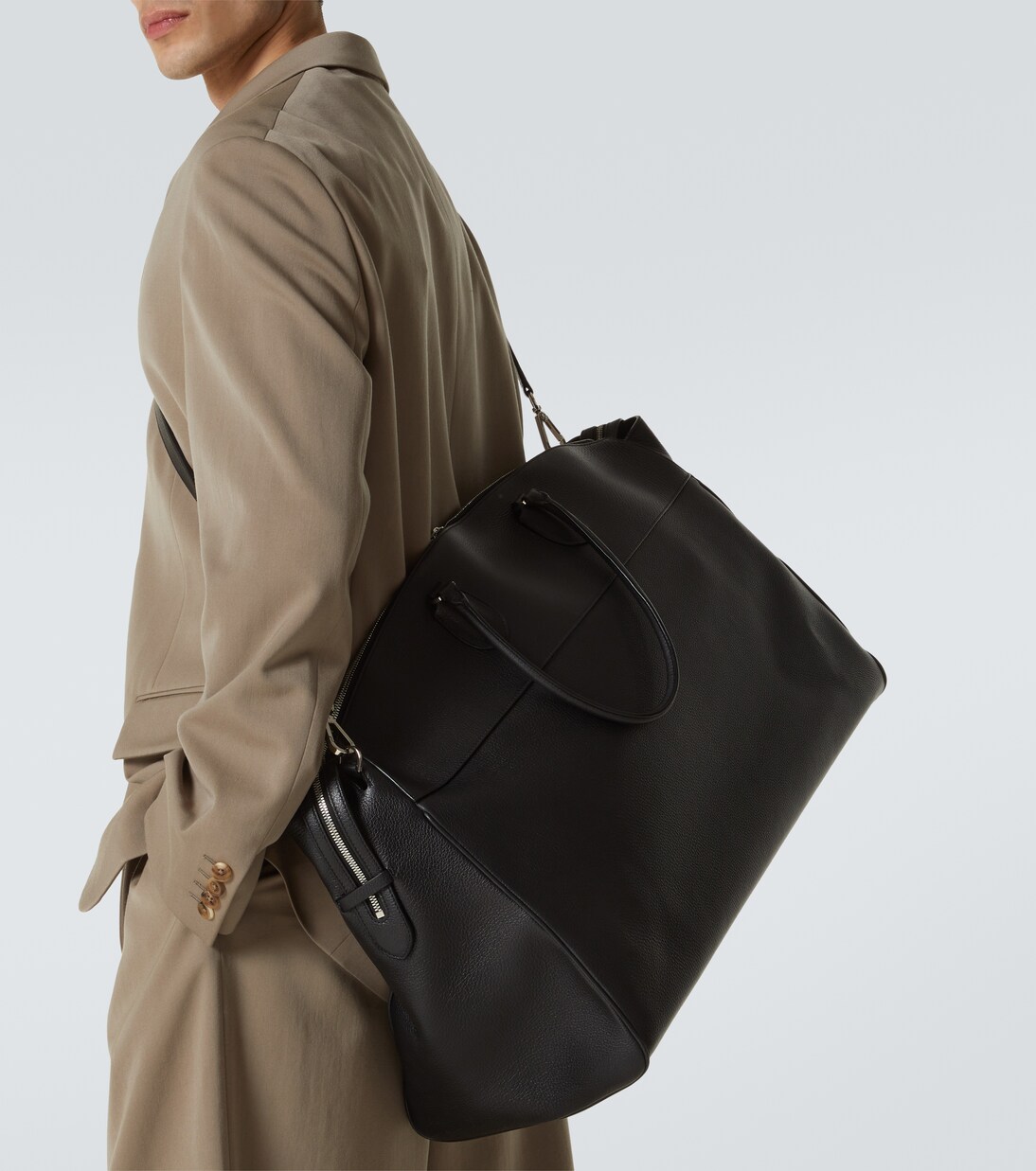 George XL leather duffel bag in black - The Row | Mytheresa
