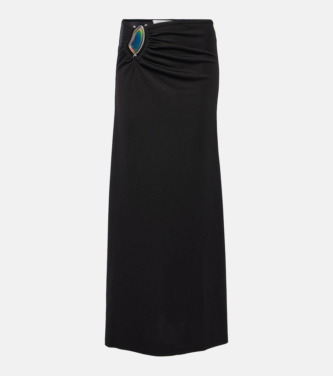 Moodstone ruched maxi skirt | Christopher Esber
