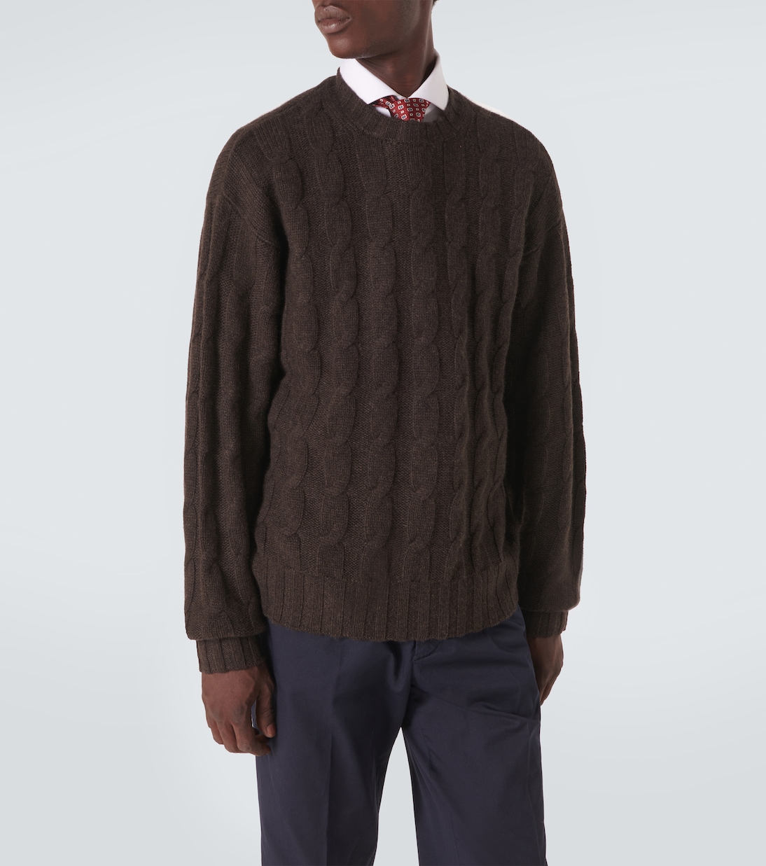 Pullover in cashmere a trecce | Le Kasha