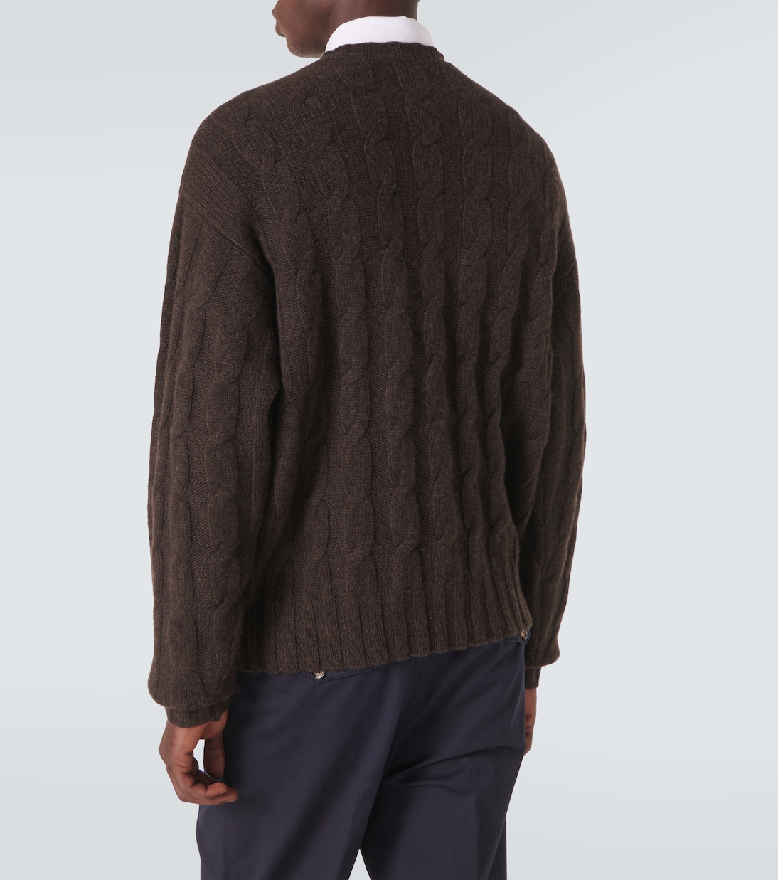 Pullover in cashmere a trecce | Le Kasha