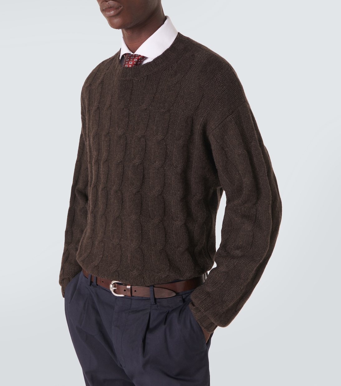 Pullover in cashmere a trecce | Le Kasha
