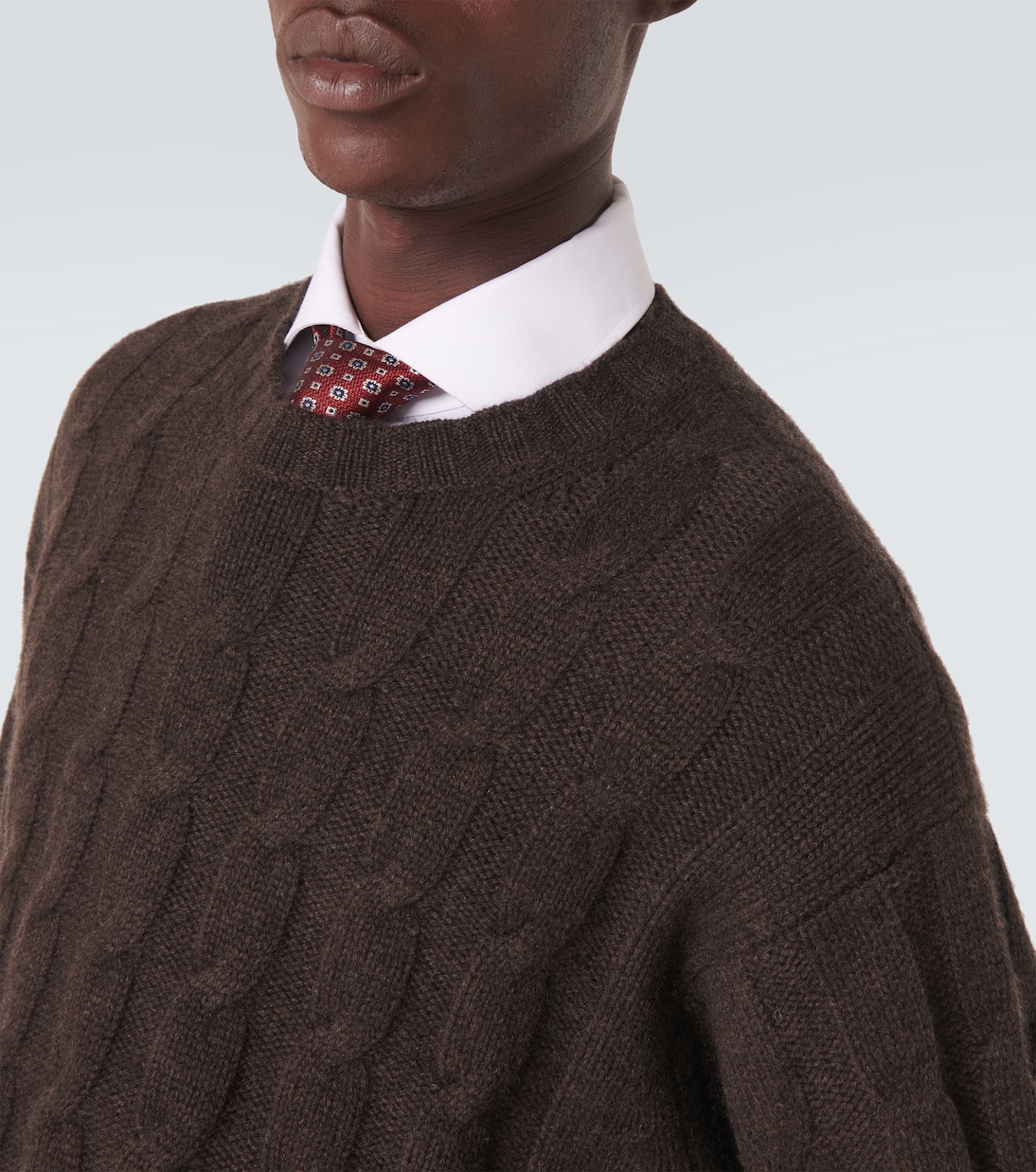Pullover in cashmere a trecce | Le Kasha