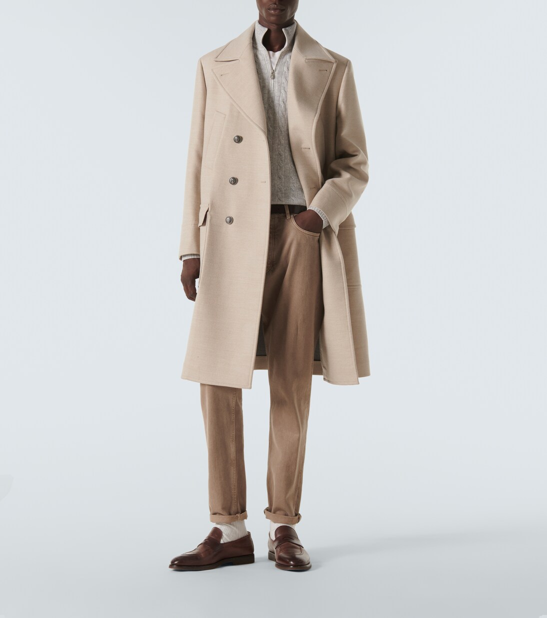 Mantel aus Wolle | Brunello Cucinelli