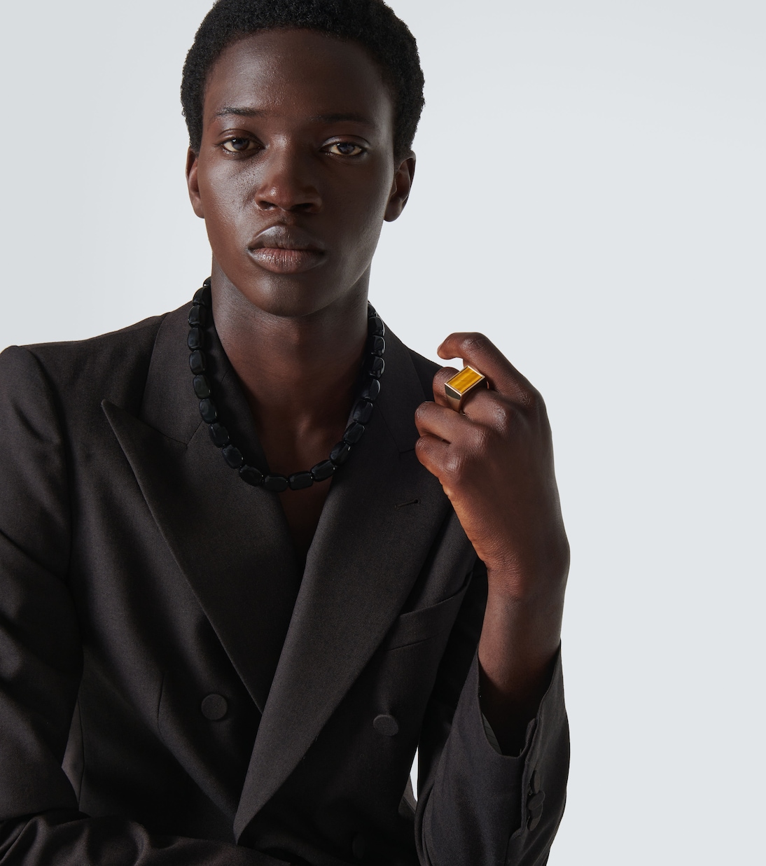 Anello con occhio di tigre | Dries Van Noten