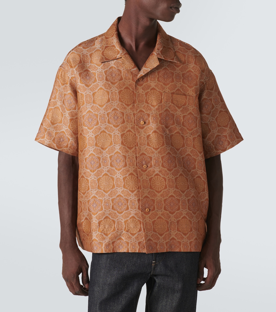 Camicia in jacquard di seta e lino | Visvim