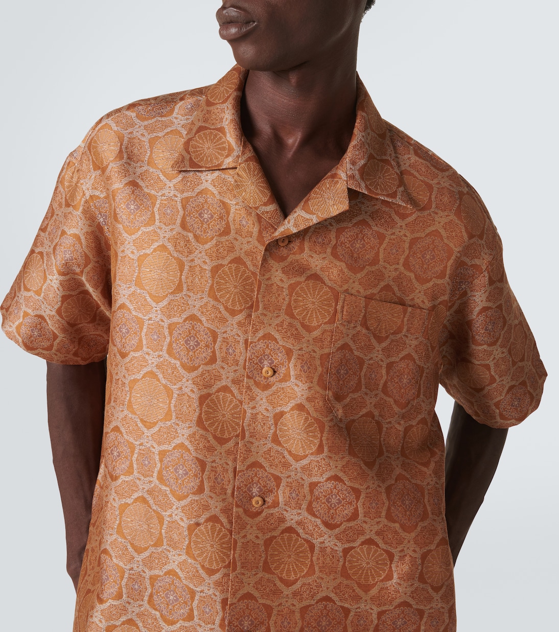 Camicia in jacquard di seta e lino | Visvim
