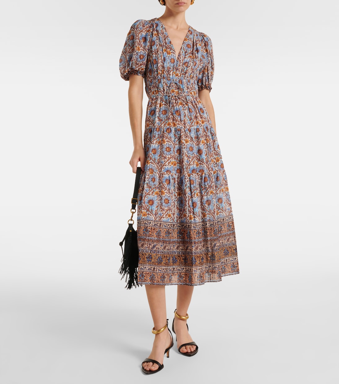 Ilana printed cotton-blend midi dress | Ulla Johnson