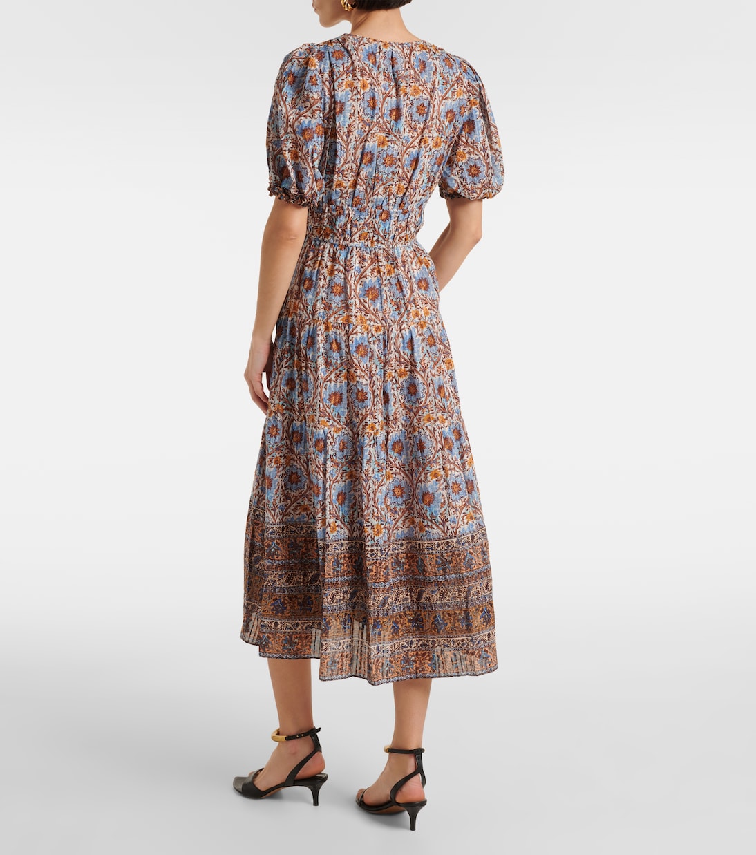 Ilana printed cotton-blend midi dress | Ulla Johnson