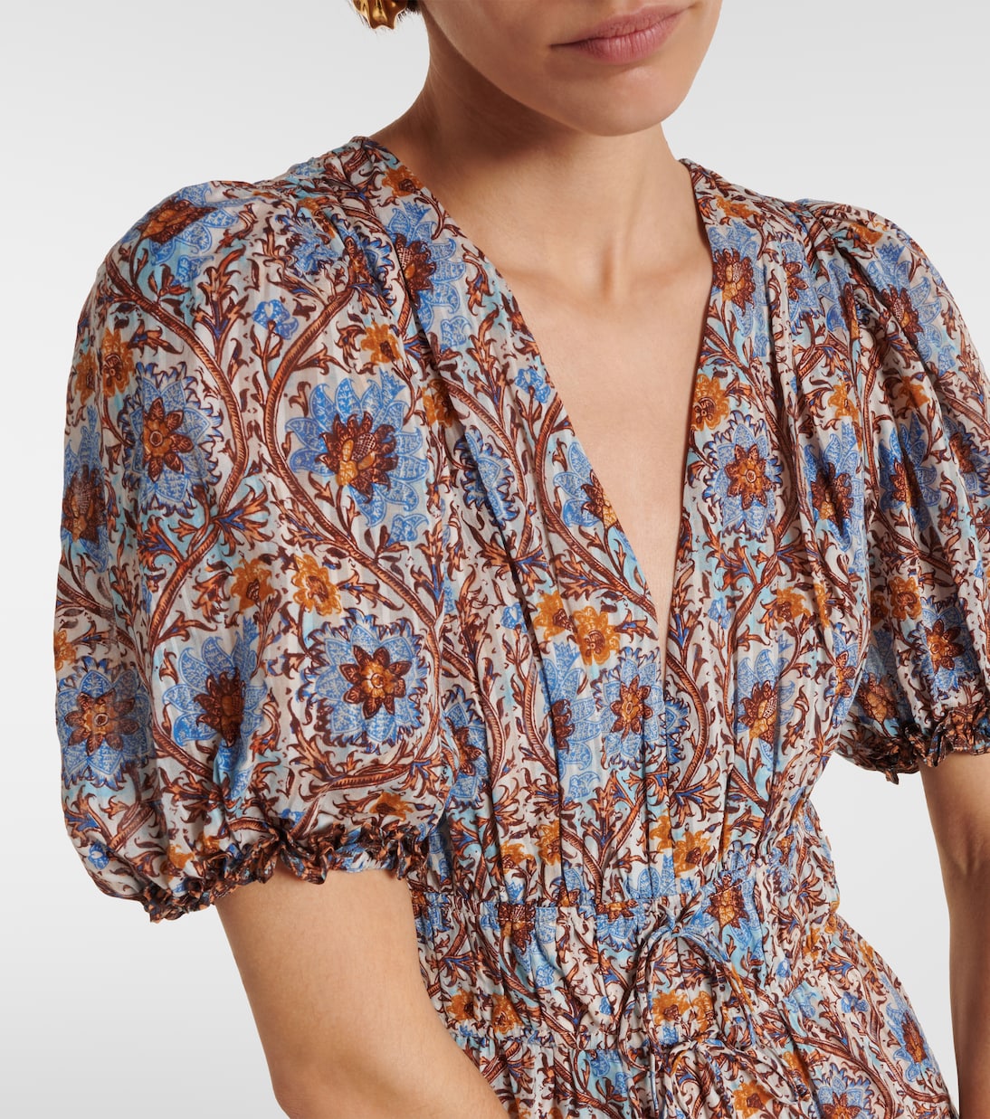 Ilana printed cotton-blend midi dress | Ulla Johnson