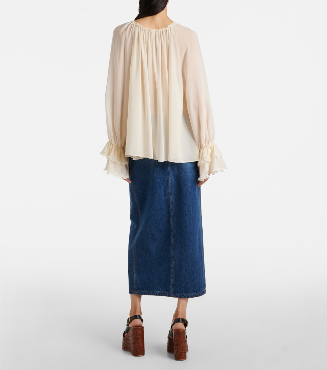 Blusa in georgette di seta | Chloé