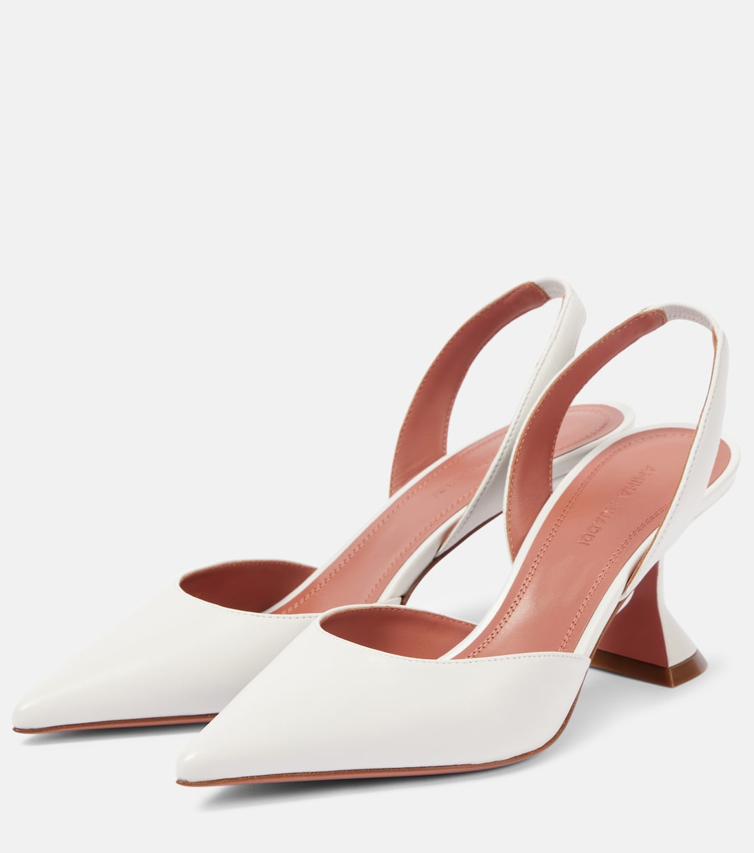 Slingback-Pumps Holli 70 aus Leder | Amina Muaddi