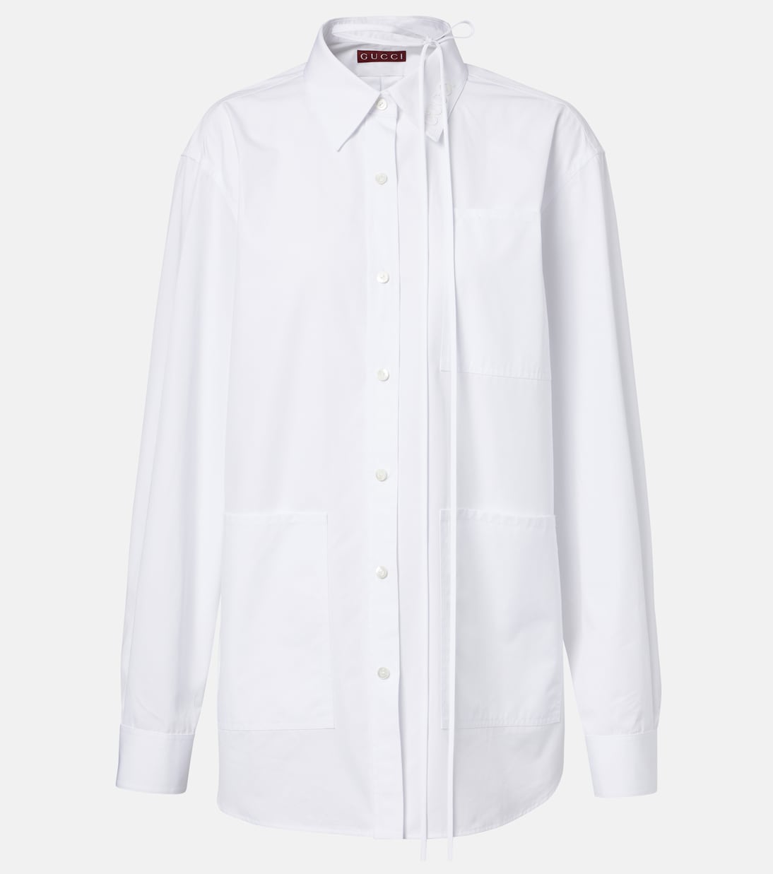 Camisa de popelín de algodón | Gucci