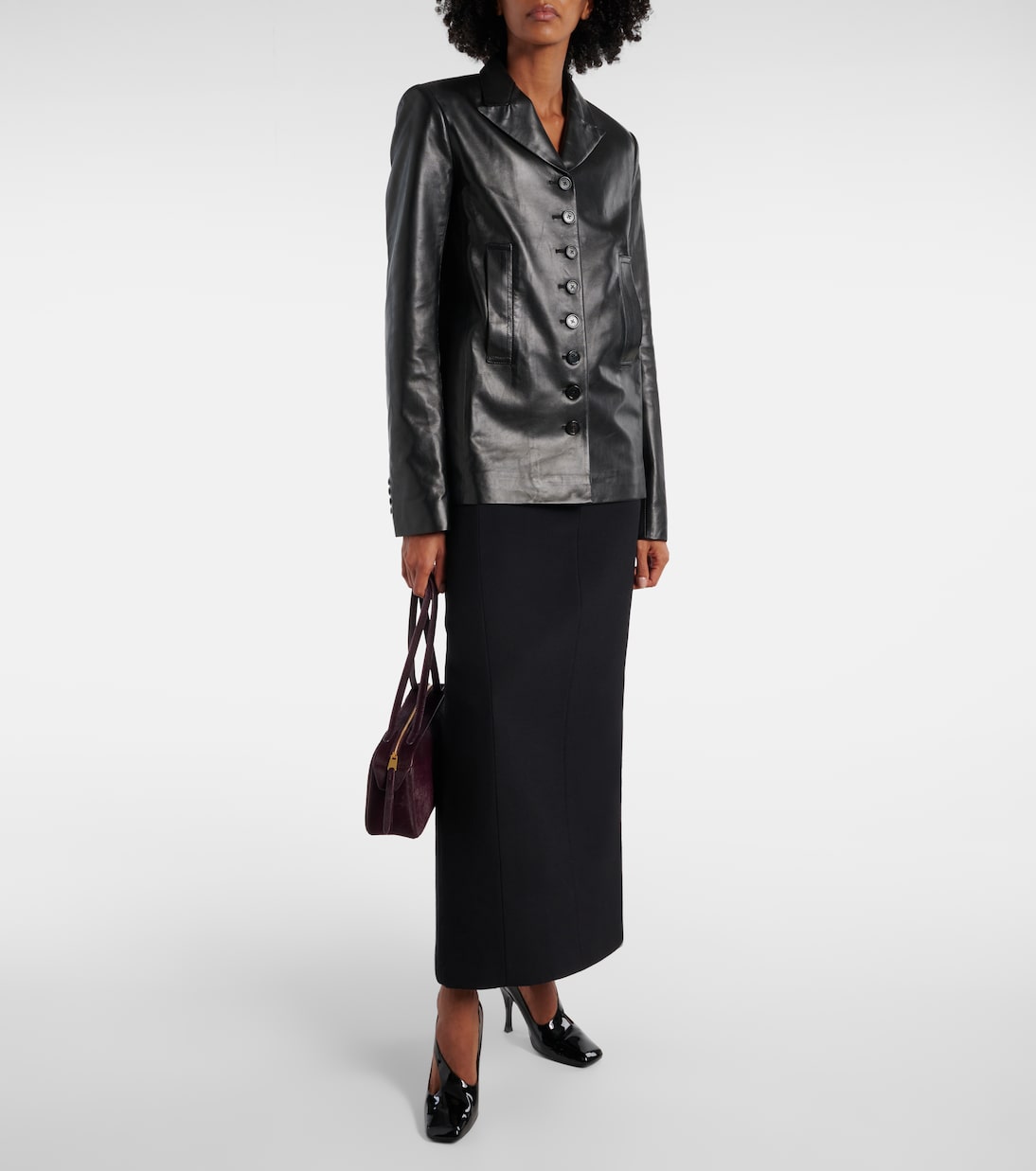 Escarpins Eva 100 en cuir verni | Khaite