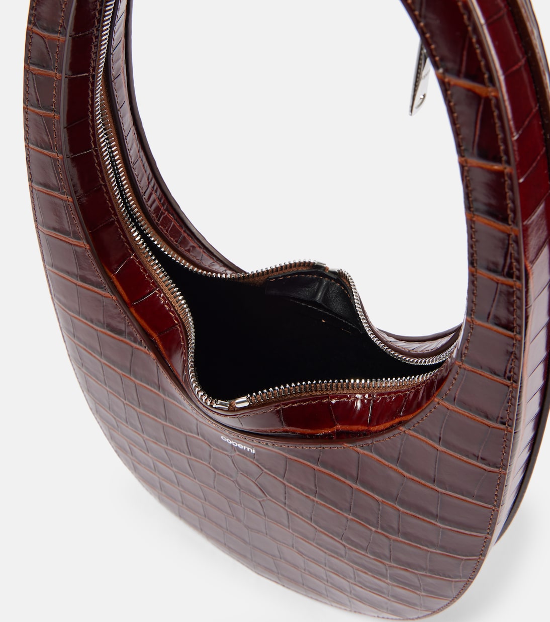 Borsa a spalla Swipe in pelle stampata | Coperni