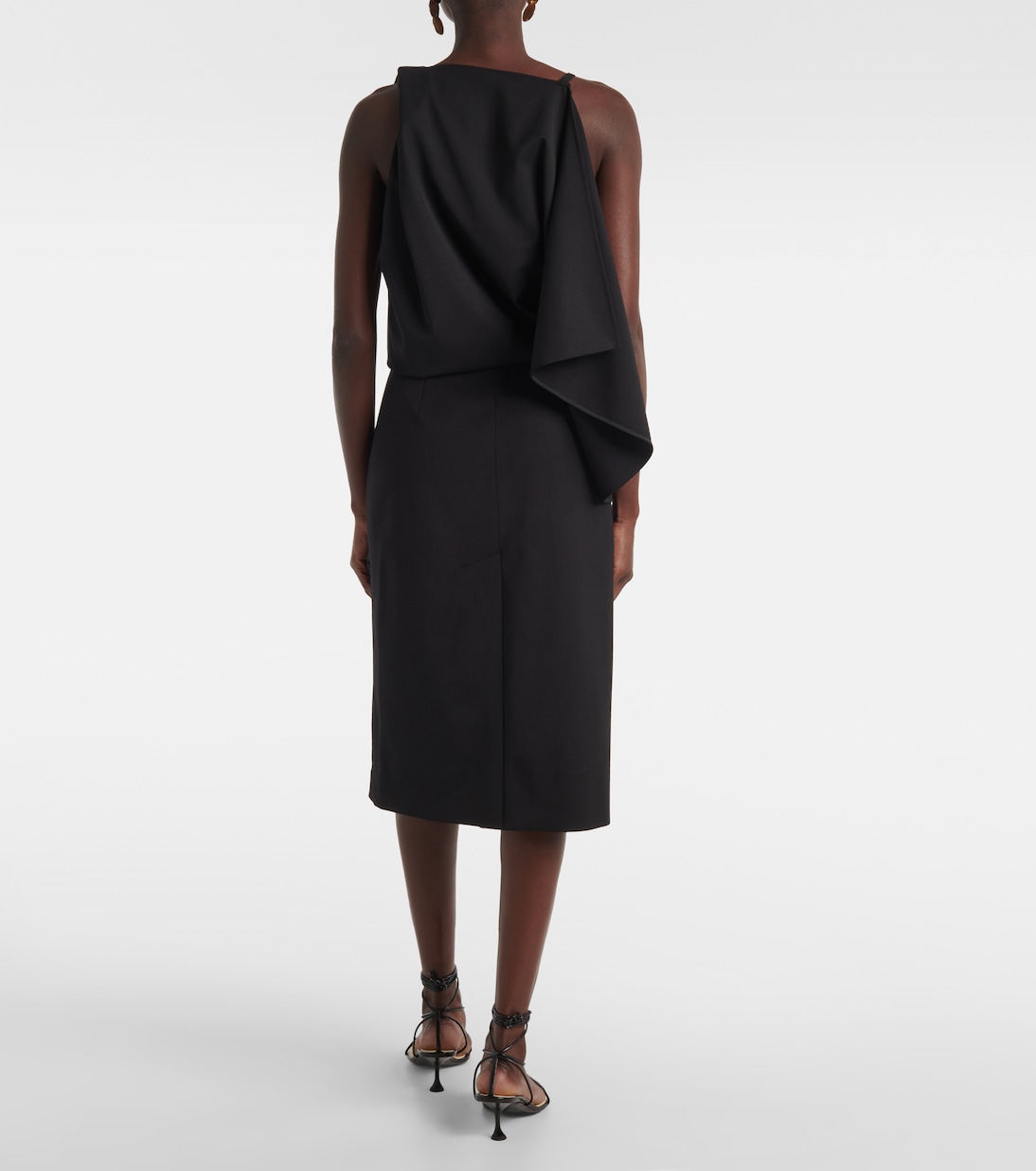Robe midi Elena en laine mélangée | Proenza Schouler